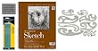 Artist Sketching Kit with Sketch Paper Strathmore 400 Series, French Curve Stencil Set, Prismacolor Sketching Pencils, and Kneaded Eraser