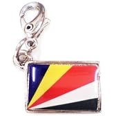 NATIONALFLAG 国旗柄ファスナーホルダー セーシェル共和国 07193-2