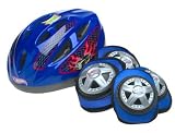 Hot Wheels Toddler Helmet & Pads - Blue