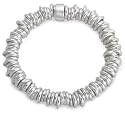 Sterling Silver Rings Elastic Stretch Bracelet 50g