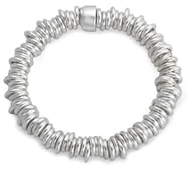 Sterling Silver Rings Elastic Stretch Bracelet 50g