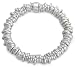Sterling Silver Rings Elastic Stretch Bracelet 50g