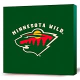 NHL Minnesota Wild Dark Logo Canvas Print (12 x 12)