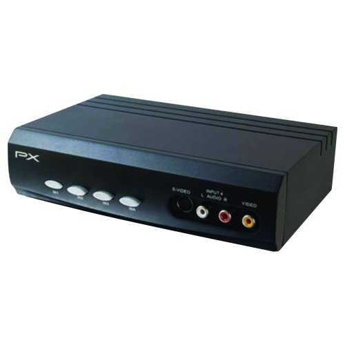 New-CABLESTOGO 28750 4 X 2 S-VIDEO/COMPOSITE/STEREO AUDIO SELECTOR SWITCH - RPD28750