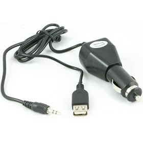 Car FM Transmitter + USB Charger Adaptor for iPOD/ PDA/ MP3