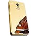 KPH Luxury Mirror Effect Acrylic back + Metal Bumper Case Cover for Xiaomi Redmi Note 3 - Gold RS.215.00