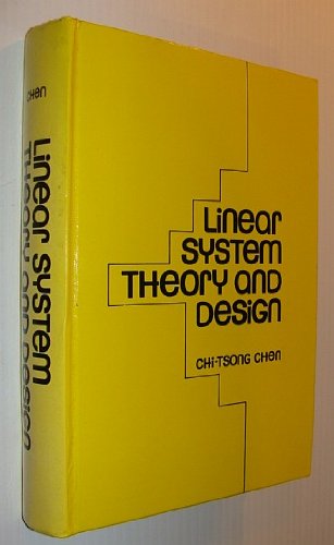 linear system theory and design the oxford series in electrical and computer engineering