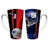 New England Patriots vs. New York Giants Super Bowl XLVI Dueling 16 oz Latte Mug