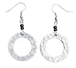 Handcrafted Single Circle Aluminum FAIR TRADE Fashion Drop Earrings