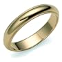 14k Yellow Gold 4mm Milgrain Half Round Band