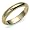 14k Yellow Gold 4mm Milgrain Half Round Band, Size 4