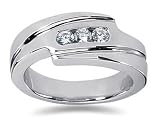 0.30 CTW Men's Diamond Ring in Platinum