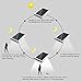 Cinoton 49 LED Gutter Solar Lights Outdoor Security Lighting Motion Sensor 3 IN 1 Mode Off/Bright/Dim 2200mAh Battery Wireless Waterproof Aluminium Panel