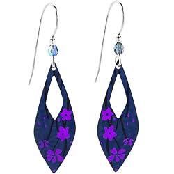 Holly Yashi Niobium Fuchsia Mid Summer Ember Drop Earrings
