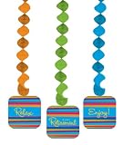 Retirement Stripes Dangling Cutouts 3pc