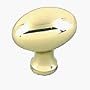 Amerock BP1443-3 Oval Solid Brass Knob