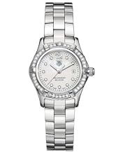 TAG Heuer Women s WAF1416 BA0824 Aquaracer Swiss-Quartz Diamond Mother-Of-Pearl Dial