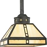 IMAGE OF Progress Lighting P5020-46 1-Light Mini-Pendant with Light Honey Art Glass, Weathered Bronze