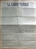 LIBRE PAROLE (LA) du 18/05/1921 - LES LOIS ECONOMIQUES ET LEUR ACTIONS - KORFANTY OFFRE DE RETIRER SES TROUPES DEVANT LES TROUPES ALLIEES.