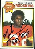 Mike Thomas Autographed/Hand Signed Football Card (Washington Redskins) 1979 Topps #175