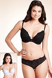 2 Pack Limited Collection Embroidered Padded DD GG Bras