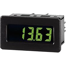 Red Lion CUB4V Miniature DC Volt Digital Panel Meter with Red Backlight, 9-28 VDC, +/-199.9 mVDC to +/-199.9 VDC Input Voltage