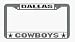 Dallas Cowboys Chrome License Plate Frame - Set of 2