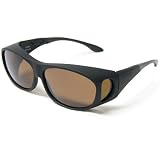 Cocoons Live Eyewear Sunglasses Slim Line (Medium) Black Frame with Polarized Amber Lenses... by 