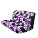 Universal-fit Hawaiian Hibiscus Floral Print Bench Seat Cover - Purple