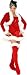 Sexy Ms Claus Costume with Bustier, Cropped Jacket, Mini Skirt and Boot tops