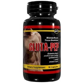 GLUTA-PEP L-Glutamine - 90 Capsules 1500mg Supplementation For Strenuous workouts
