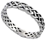 Sterling Silver Celtic Knot Band, 1/8 Thick