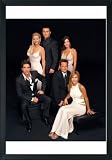 Friends Framed Poster TV 11 x 14 Inches - 28cm x 36cm Jennifer Aniston Courteney Cox Lisa Kudrow Matt LeBlanc