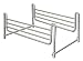 Full Length Bed Rails-Home Bed Style (pr)Powder-coated