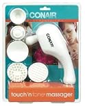 Touch 'N Tone massager with Multiple Attachments for Face, Scalp and Body