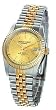 Charles Hubert Paris - Men's Premium Two-tone 14kt Gold-plated Traditional Watch w/Date and Champagne Color Dial