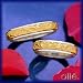 Jewelry : 14K Men's Yellow & White Gold Engraved Wedding Band