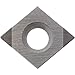Kyocera CCMW 2152ME KBN510 Grade CBN, 80 Degree Diamond, Positive Rake Angle, Neutral Turning Insert for Continuous in Hard Material (1 Piece)