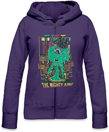 The Mighty King Womens Zipper Hoodie Medium