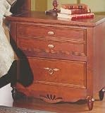 Wren's Nest 2 Drawer Night Stand w/ Metal Pulls Ladybug