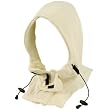 Men's Winter Ski Hoodie Pullover Mask Headscarf Neckwarmer Scarf Hood Hat Ivory
