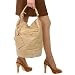 Balenciaga Distressed Sand Leather Bucket Bag