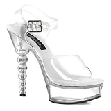 Women's Blossom-608, 5 1/2" Ankle Strap Platform Sandal
