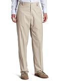 Kenneth Cole Reaction Men's Modern Fit Flat Front Dress Pant, Natural, 32x32