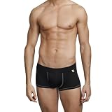 Men's New Voltz Long Black Biker Underwear 3G ActualWear by Gregg Homme Size Small # long boxer briefs