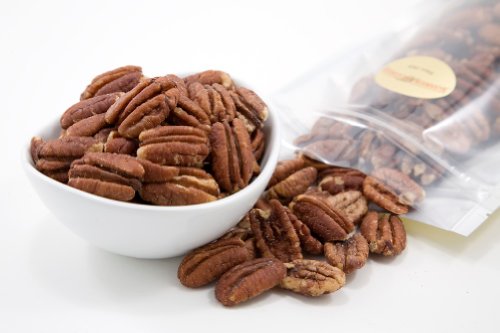 Roasted Pecan Halves (1 Pound Bag) (Salted)
