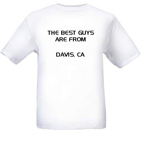Cover image : The Best Guys are from Davis, CA T-Shirt