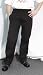 Chef Revival Black Slim Fit Pants QC Lite Poly-Cotton, size 4X