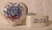 ALASKA STATE FLOWER FORGET-ME-NOT Heart Ceramic Trinket Box