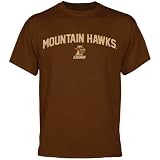 NCAA Lehigh Mountain Hawks Mascot Logo T-Shirt - Brown